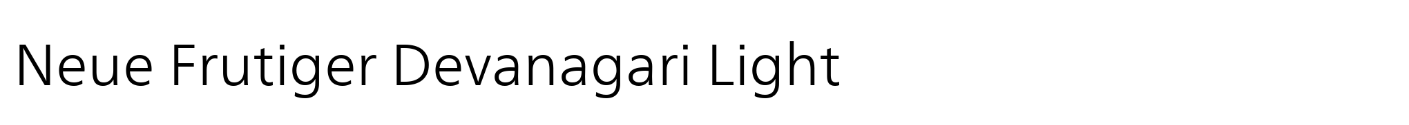 Neue Frutiger Devanagari Light image